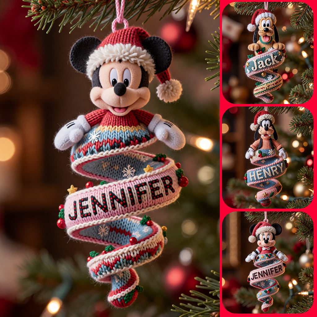 Magical Christmas - Personalized Mouse Plush Ornament