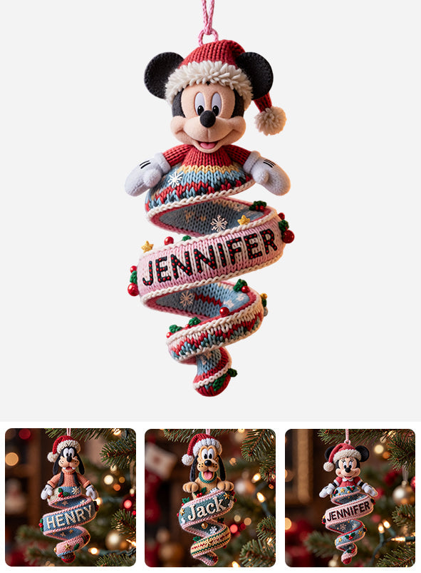 Magical Christmas - Personalized Mouse Plush Ornament