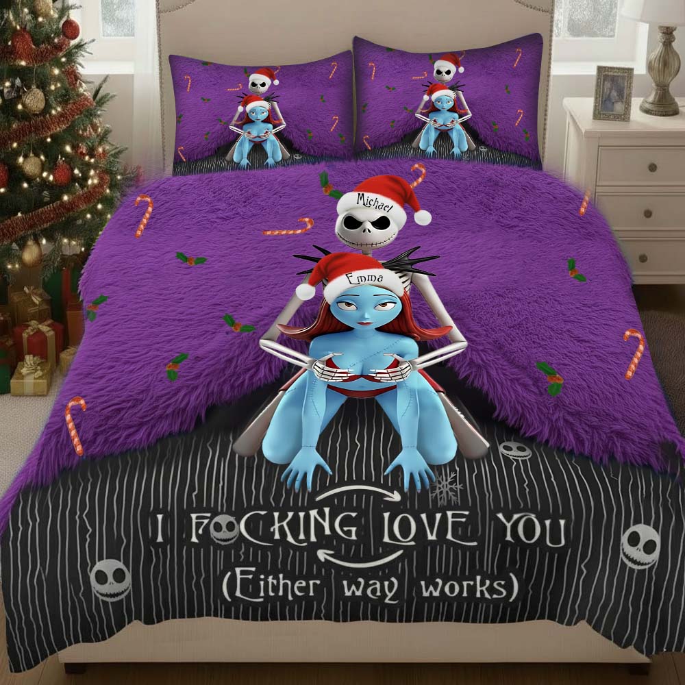 I Love You - Personalized Nightmare Quilt Set