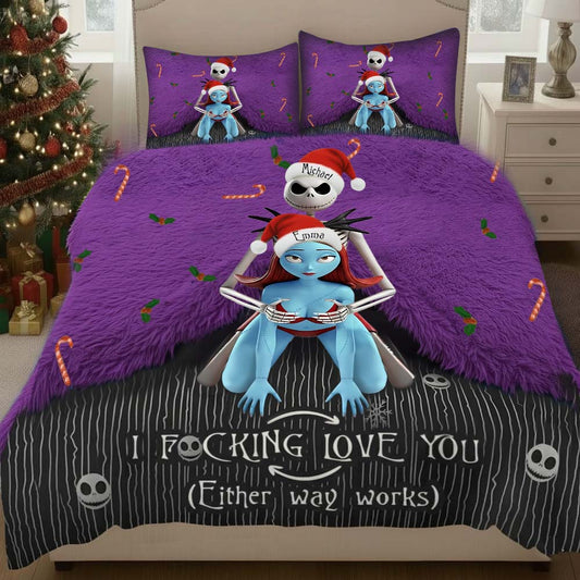 I Love You - Personalized Nightmare Quilt Set