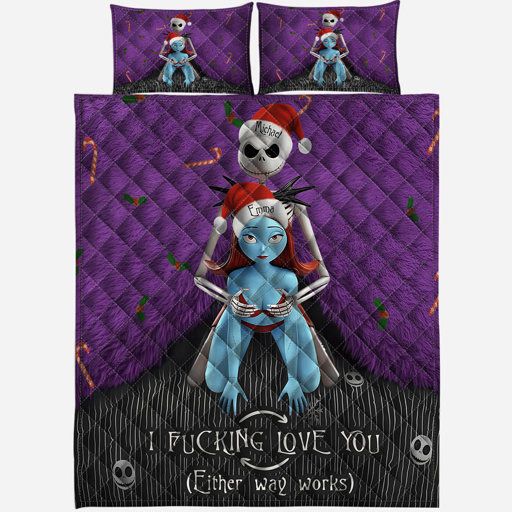 I Love You - Personalized Nightmare Quilt Set