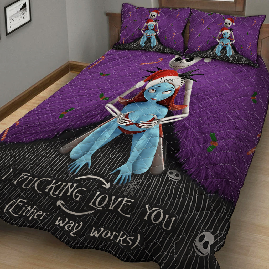 I Love You - Personalized Nightmare Quilt Set