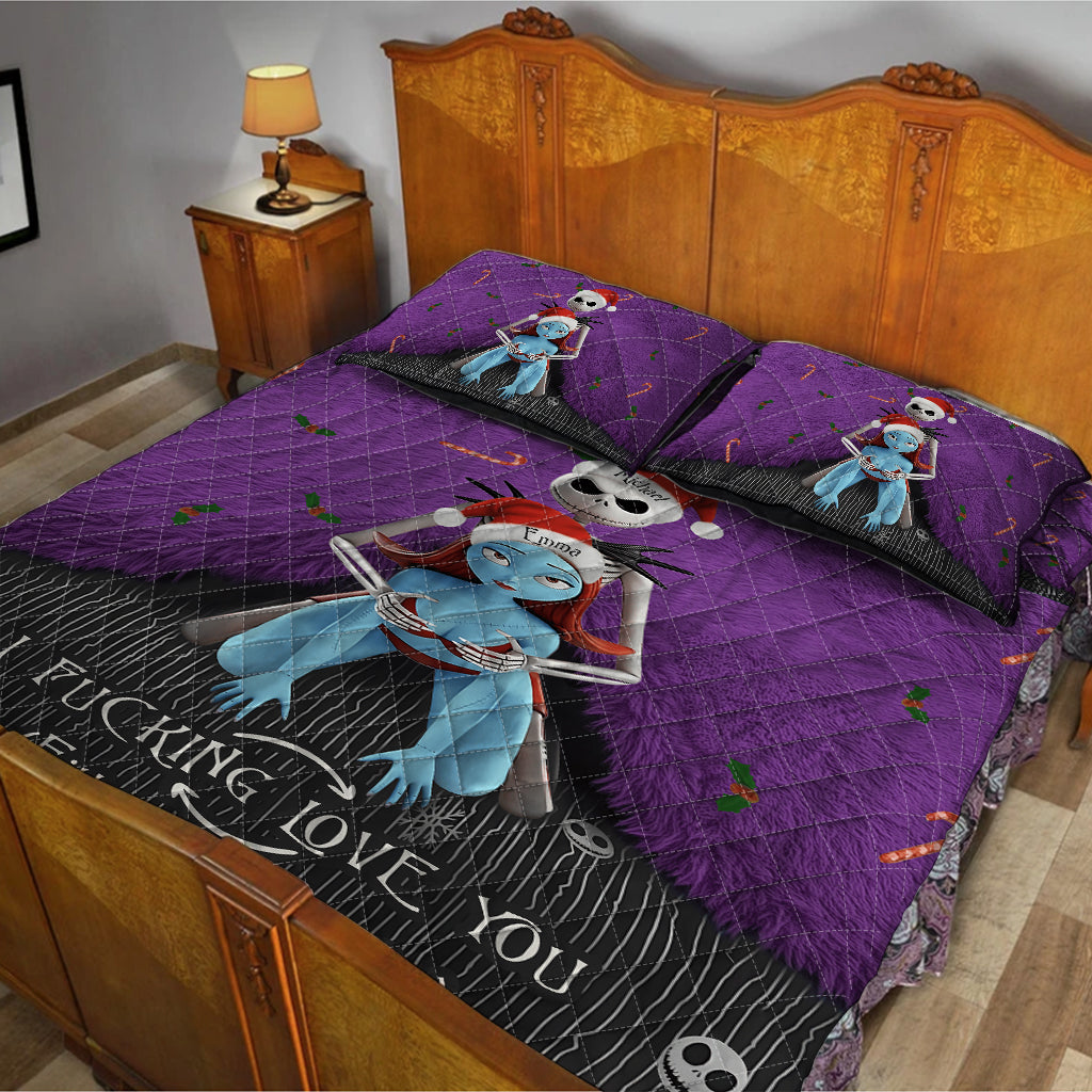 I Love You - Personalized Nightmare Quilt Set