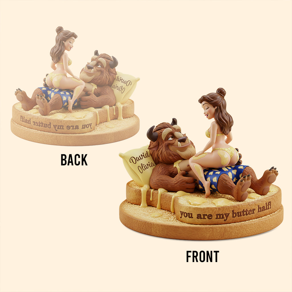 You Are My Butter Half - Personalized Beauty And The Beast Custom Shaped Acrylic Plaque