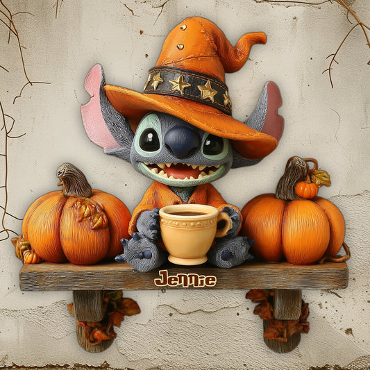 Hello Fall - Personalized Ohana Custom Shaped Wood Sign