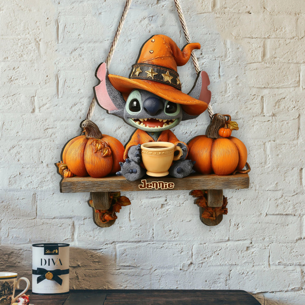 Hello Fall - Personalized Ohana Custom Shaped Wood Sign