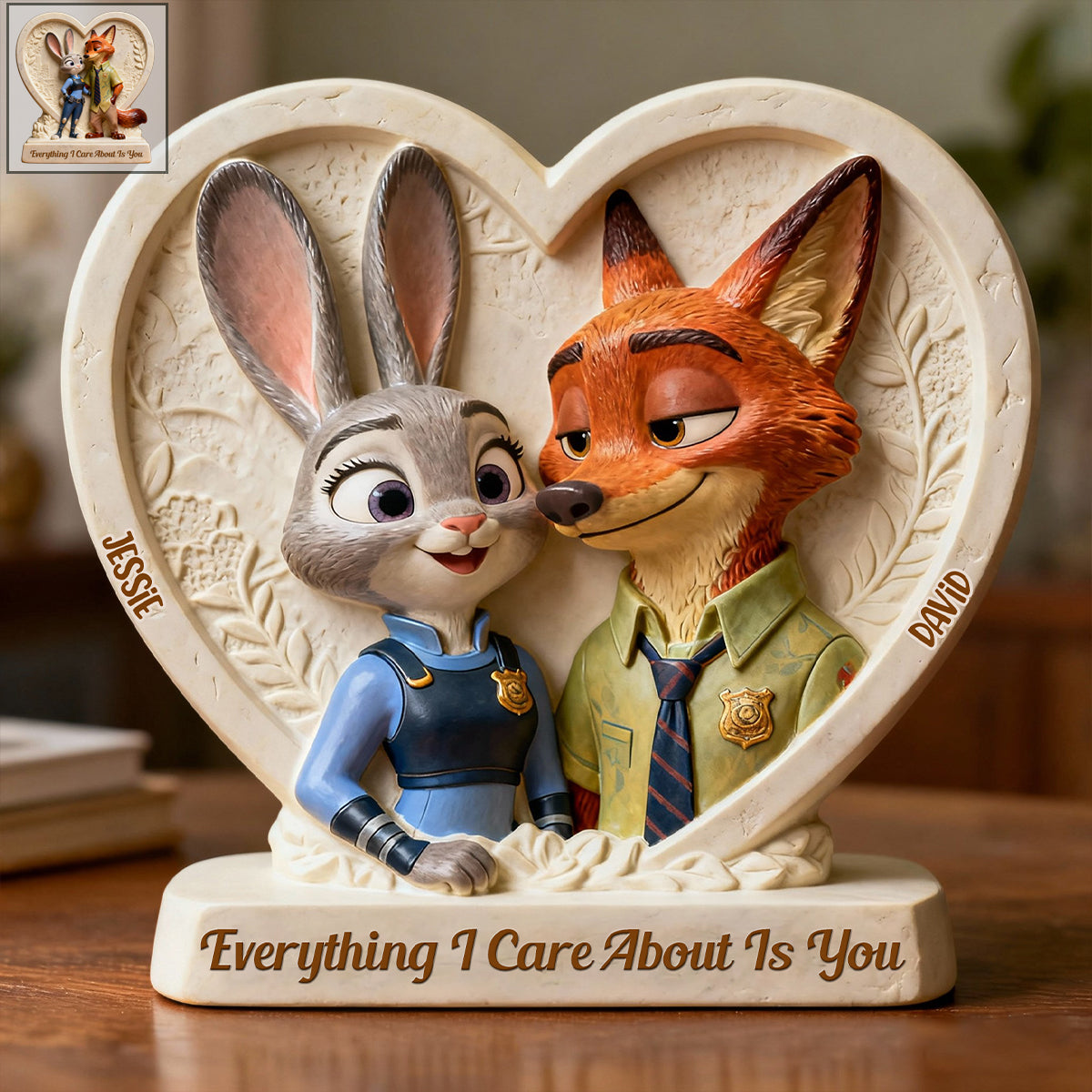 Everything I Care About Is You - Personalized Mouse Custom Shaped Acrylic Plaque