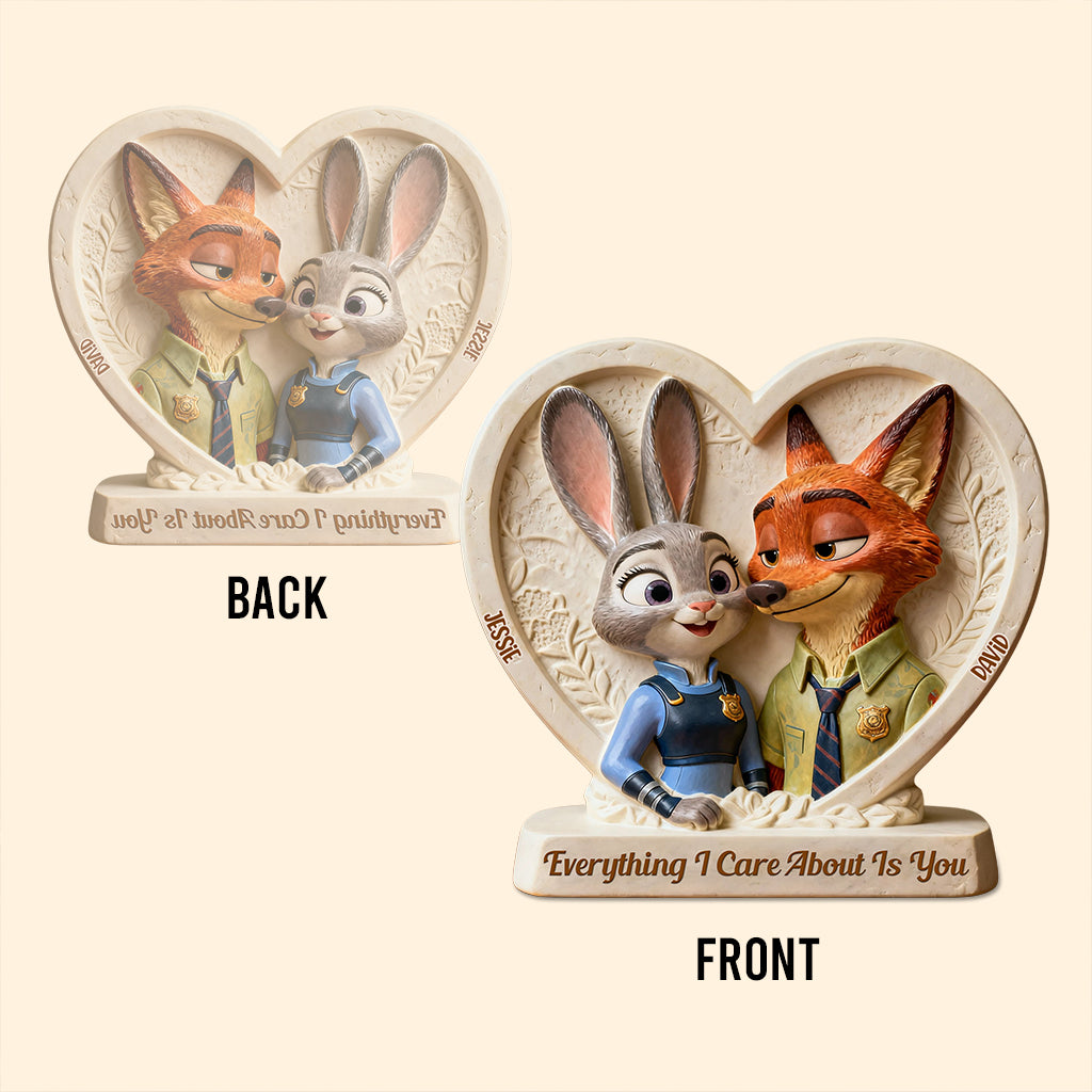 Everything I Care About Is You - Personalized Mouse Custom Shaped Acrylic Plaque