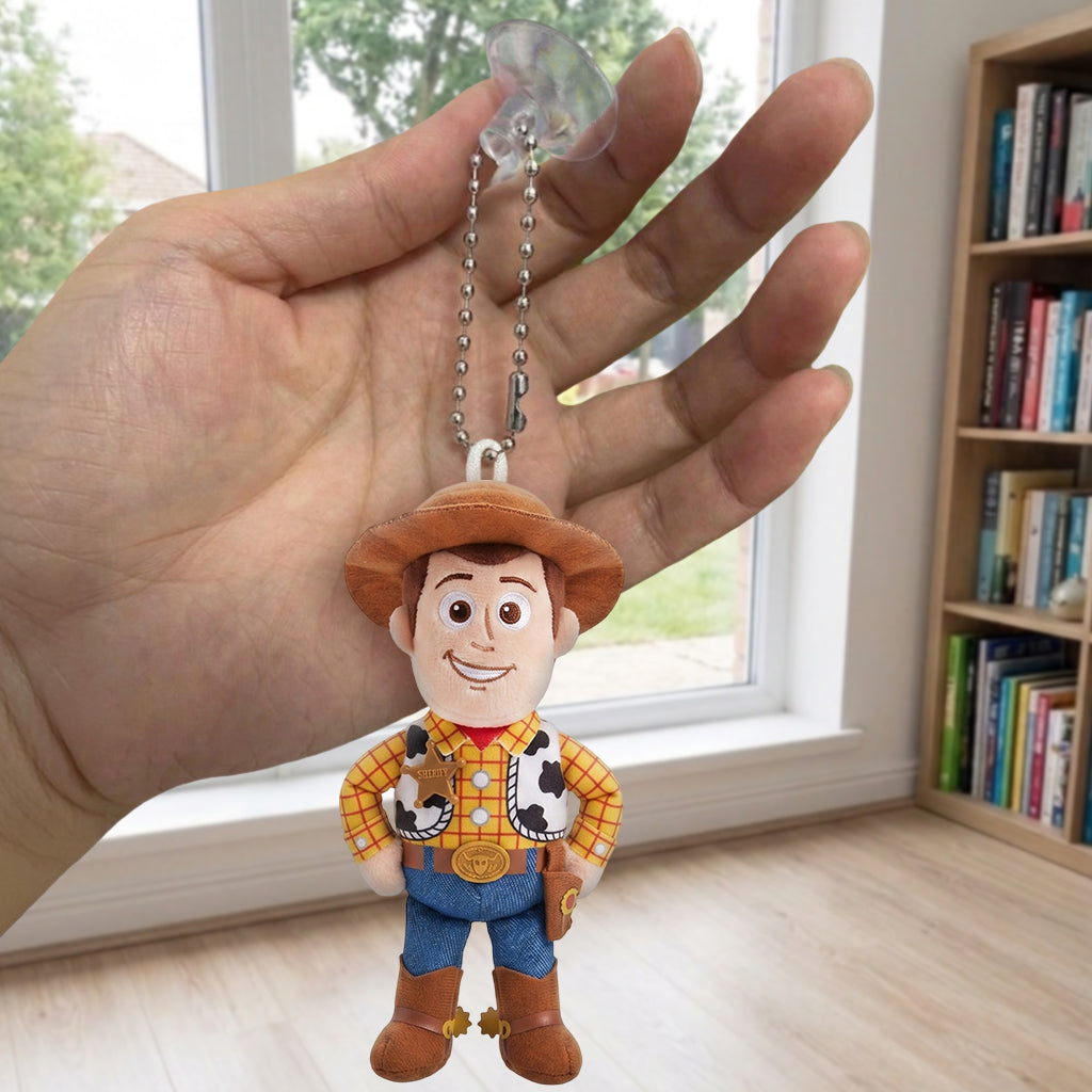 Galaxy And Western Buddy Toy - Personalized Toy Story Leather Bag With Plush Charm