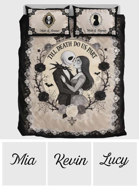 Till Death Do Us Part - Personalized Nightmare Bedding Set