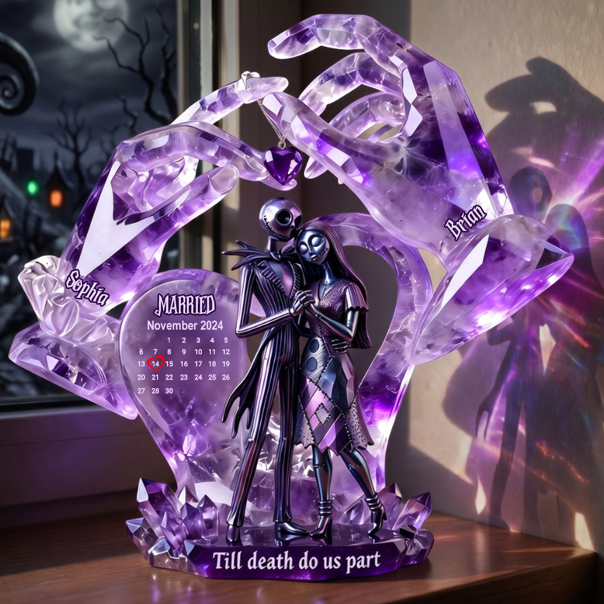 Till Death Do Us Part - Personalized Nightmare Custom Shaped Acrylic Plaque