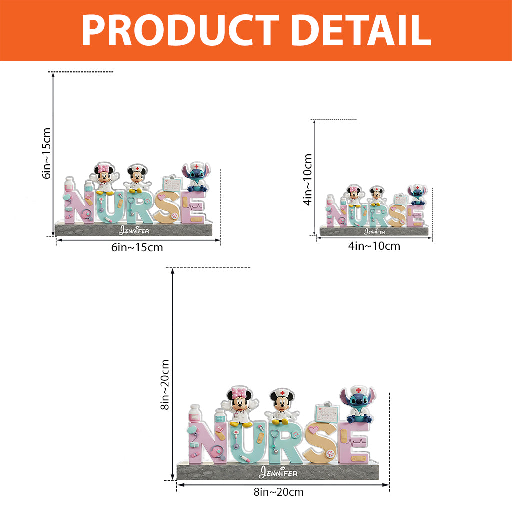 Nurse Life - Personalized Mouse Custom Shaped Acrylic Plaque