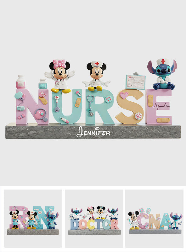Nurse Life - Personalized Mouse Custom Shaped Acrylic Plaque