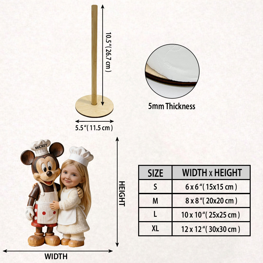 Cartoon Mouse & Friend - Personalized Kid Paper Towel Stand