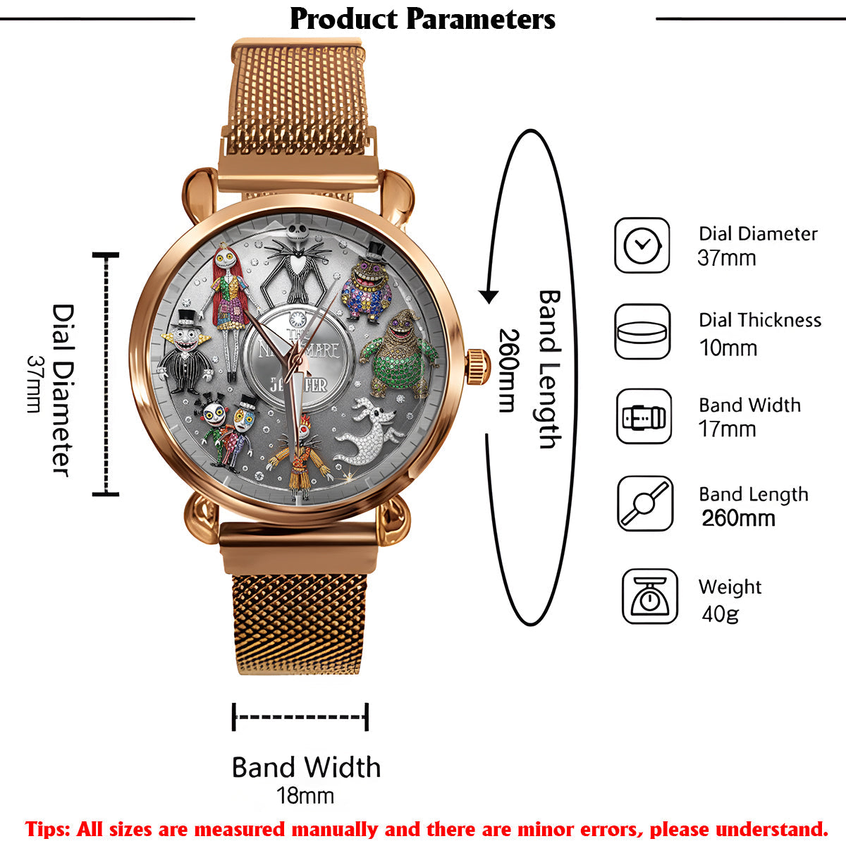 The Nightmare - Personalized Nightmare Women Hand Watch