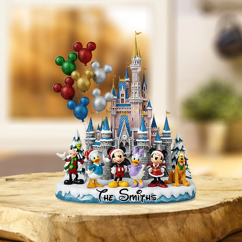 Merry Christmas - Personalized Mouse Custom Shaped Acrylic Plaque