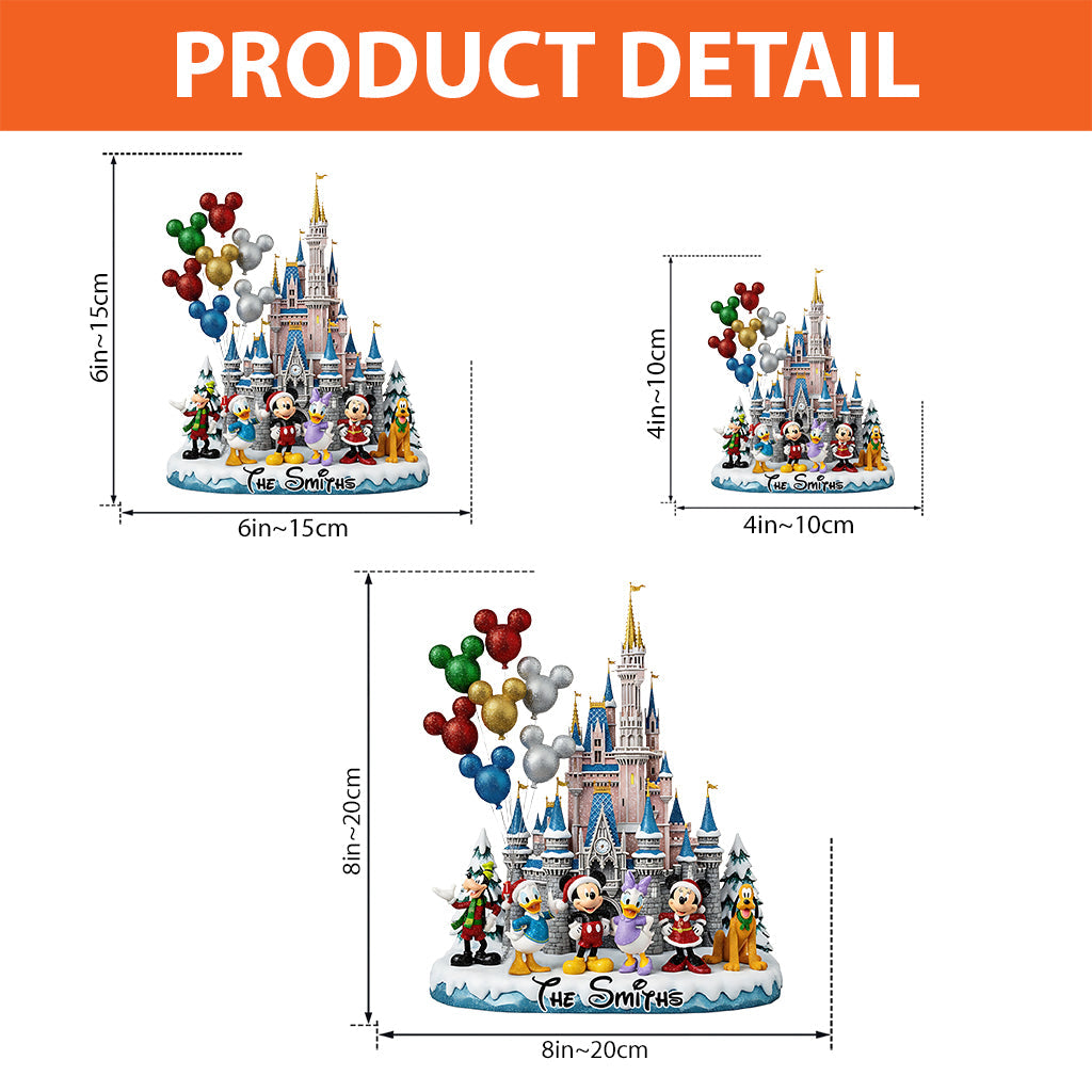 Merry Christmas - Personalized Mouse Custom Shaped Acrylic Plaque