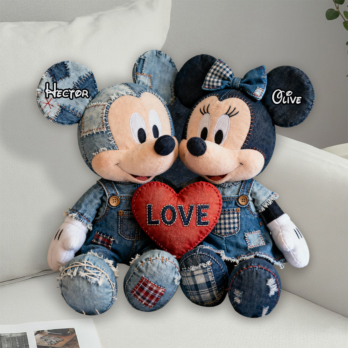 Perfect Gift For Couple - Personalized Mouse Faux Fur Shaped Pillow