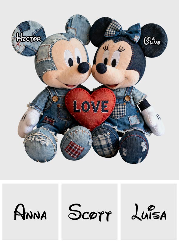 Perfect Gift For Couple - Personalized Mouse Faux Fur Shaped Pillow