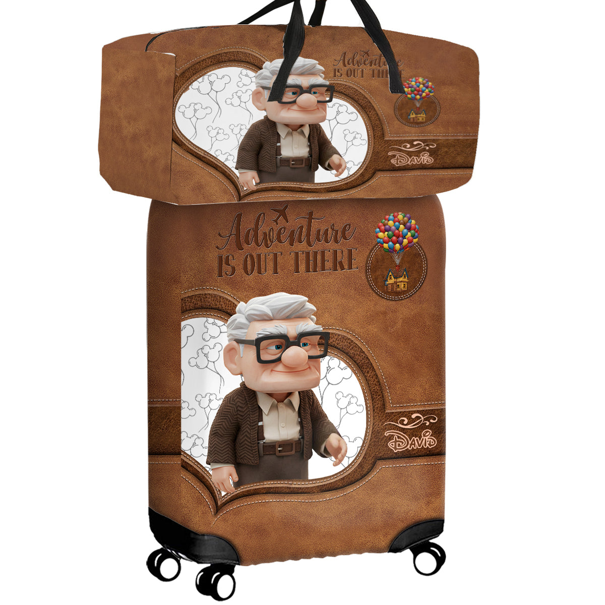 Adventure Is Out There - Personalized Mouse Luggage Cover & Duffle Bag