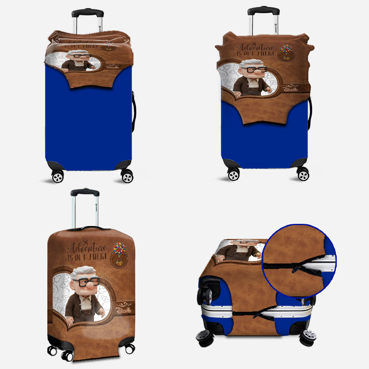 Adventure Is Out There - Personalized Mouse Luggage Cover & Duffle Bag