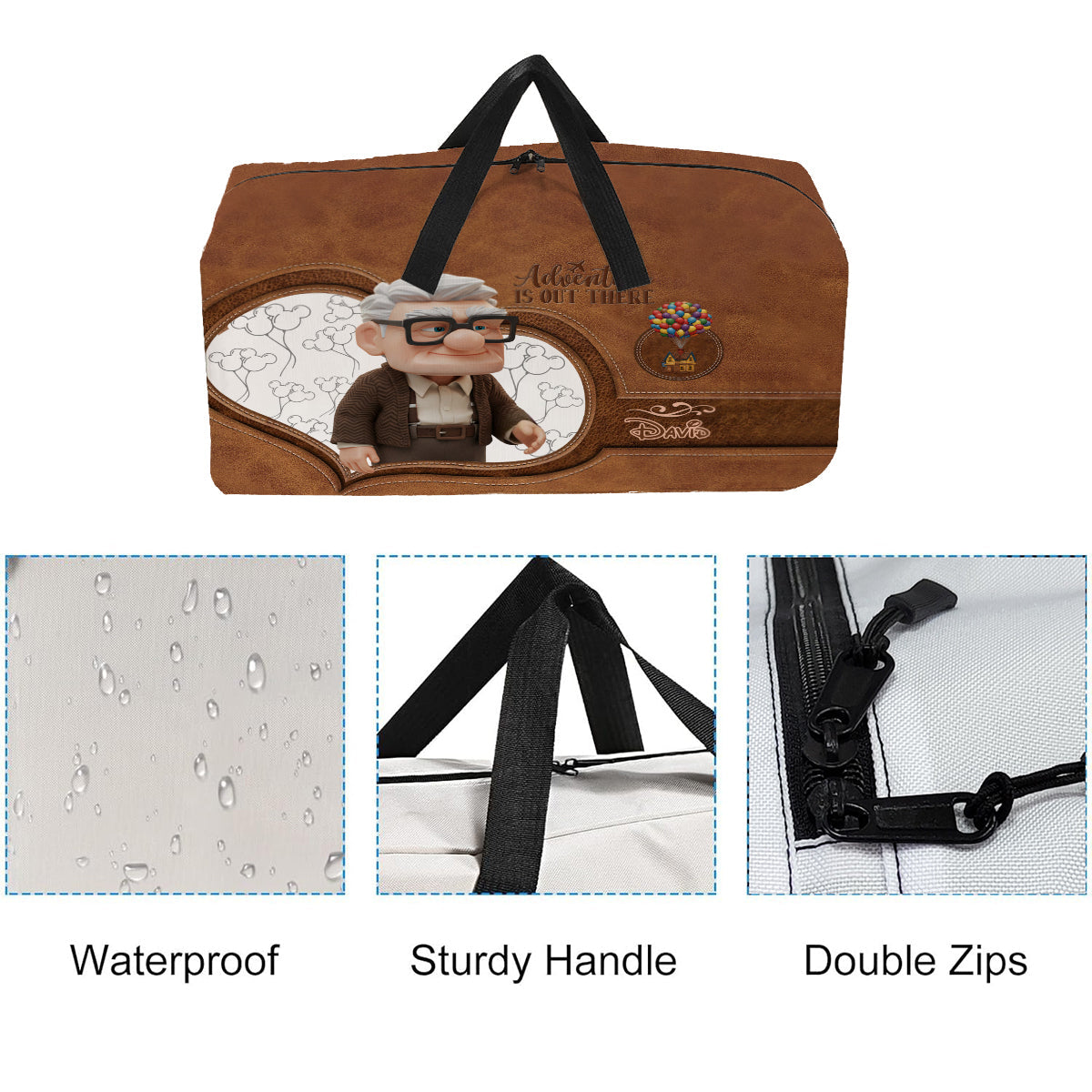 Adventure Is Out There - Personalized Mouse Luggage Cover & Duffle Bag