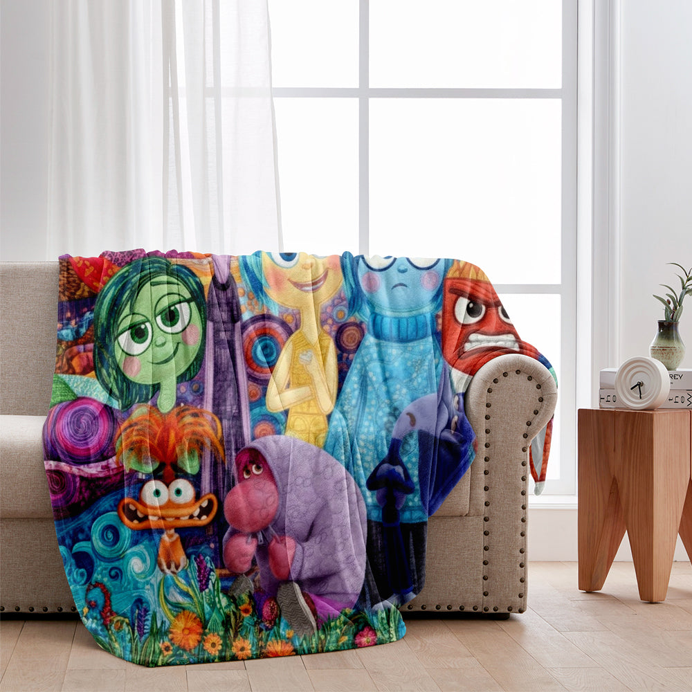 Inside Emotional Characters - Personalized Blanket