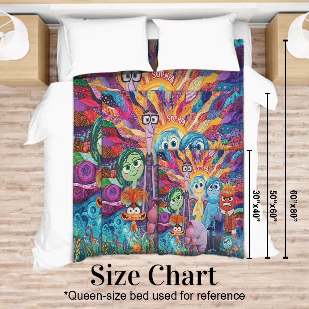 Inside Emotional Characters - Personalized Blanket
