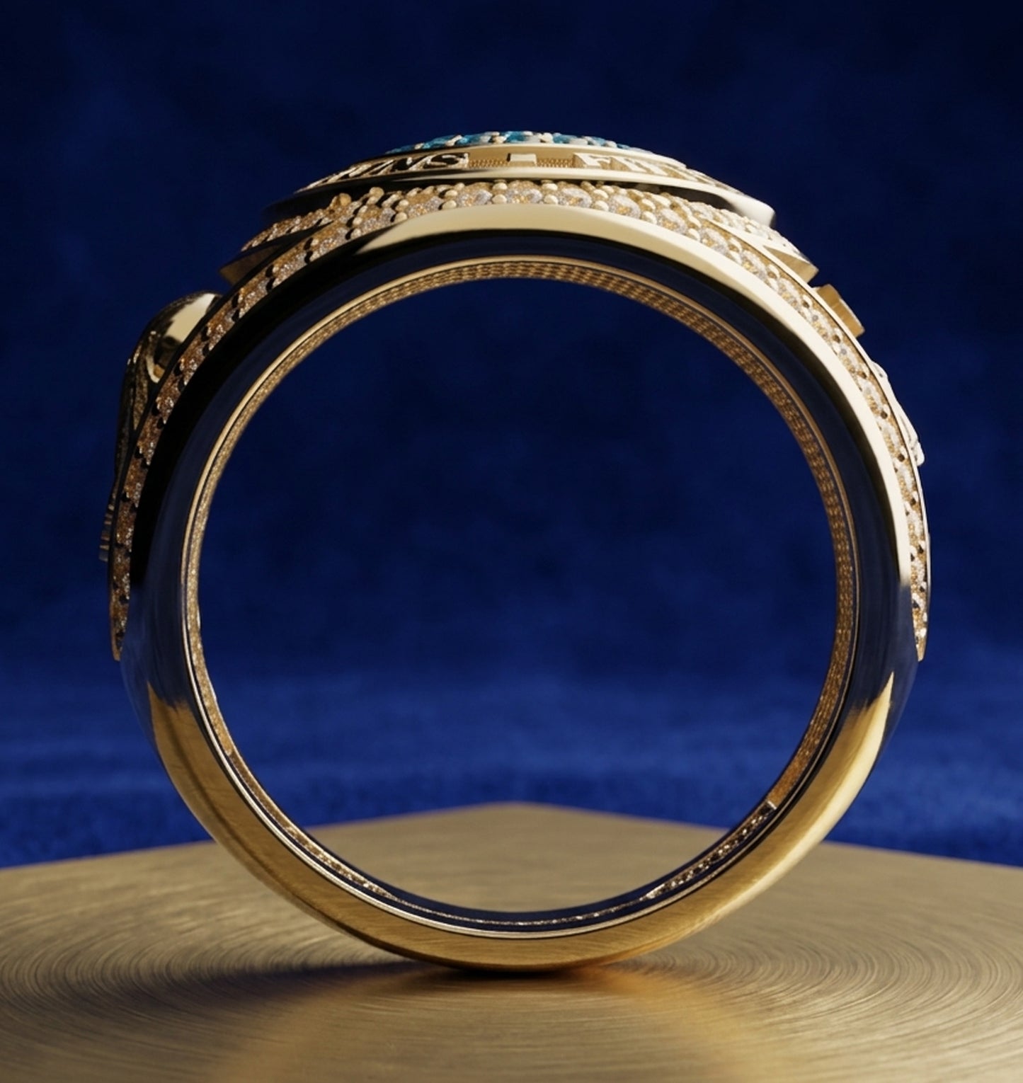 SPAIN - World Champion 2026 Premium Ring With Display Neck Chain And Stand
