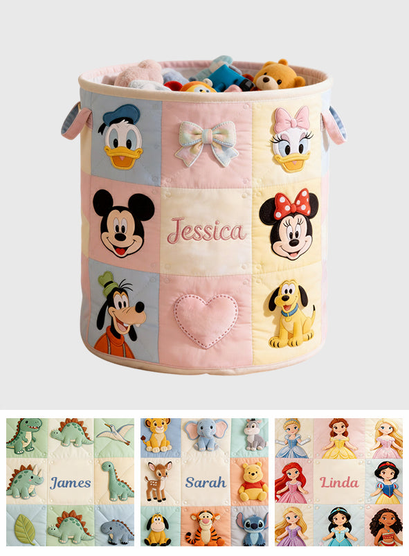 Kids Storage Basket - Personalized Mouse Storage Basket