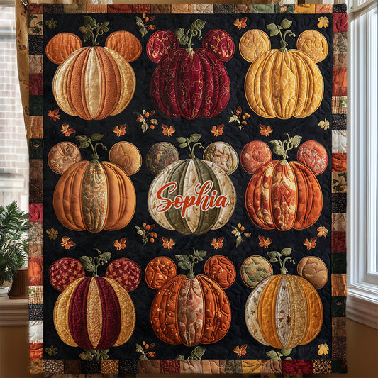 Hello Fall - Personalized Mouse Blanket