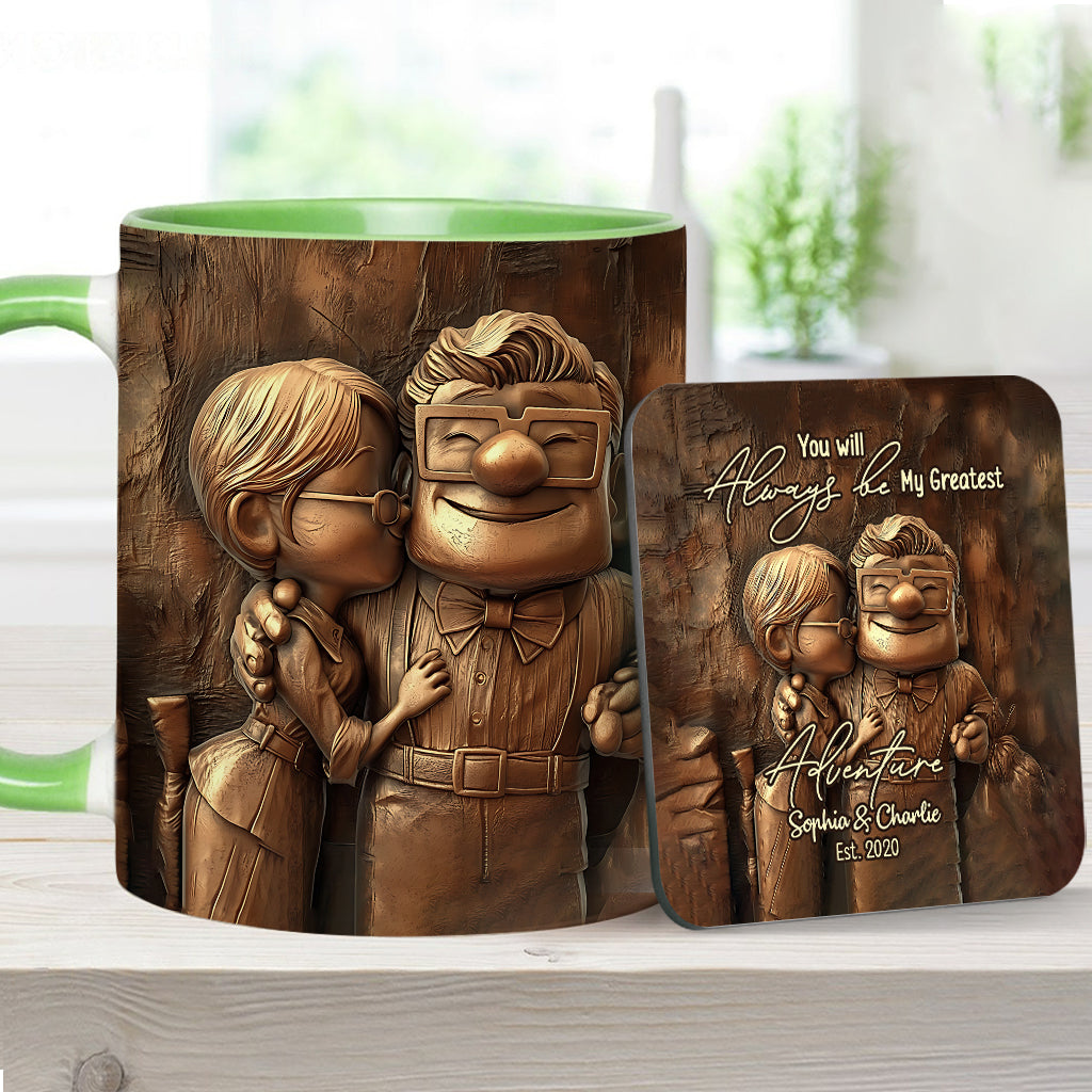 My Greatest Adventure - Personalized Mouse Accent Mug