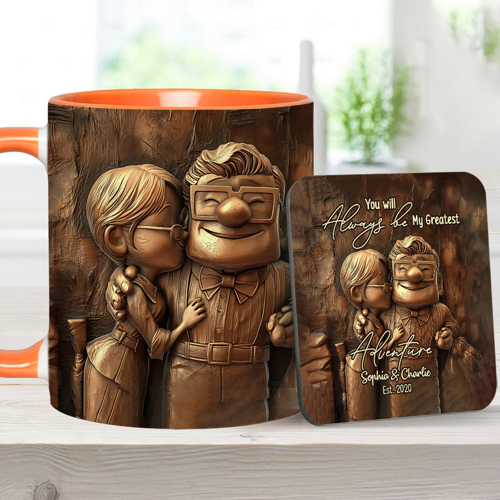 My Greatest Adventure - Personalized Mouse Accent Mug