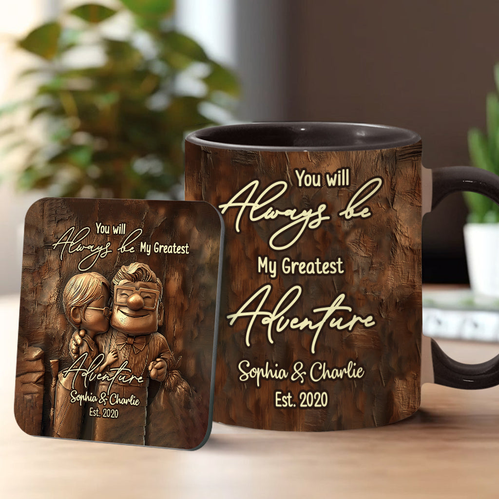 My Greatest Adventure - Personalized Mouse Accent Mug