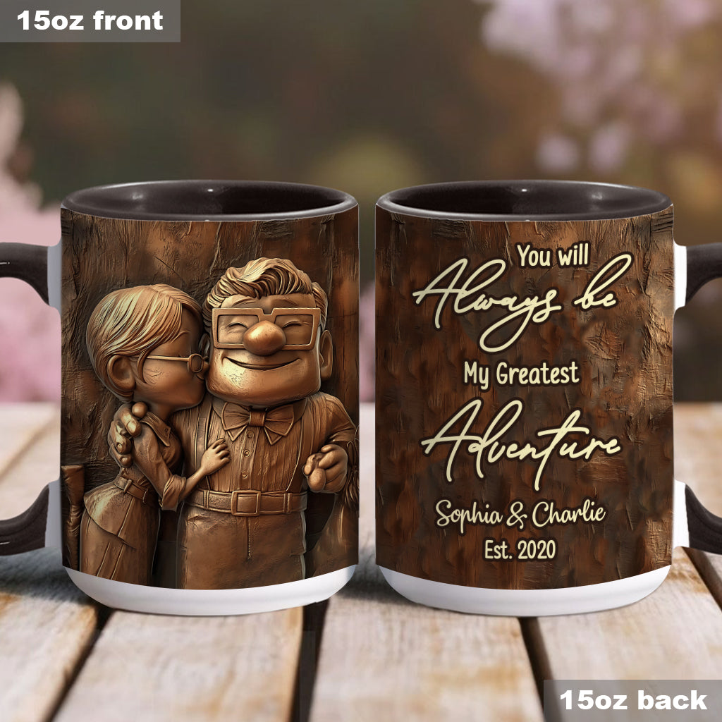 My Greatest Adventure - Personalized Mouse Accent Mug