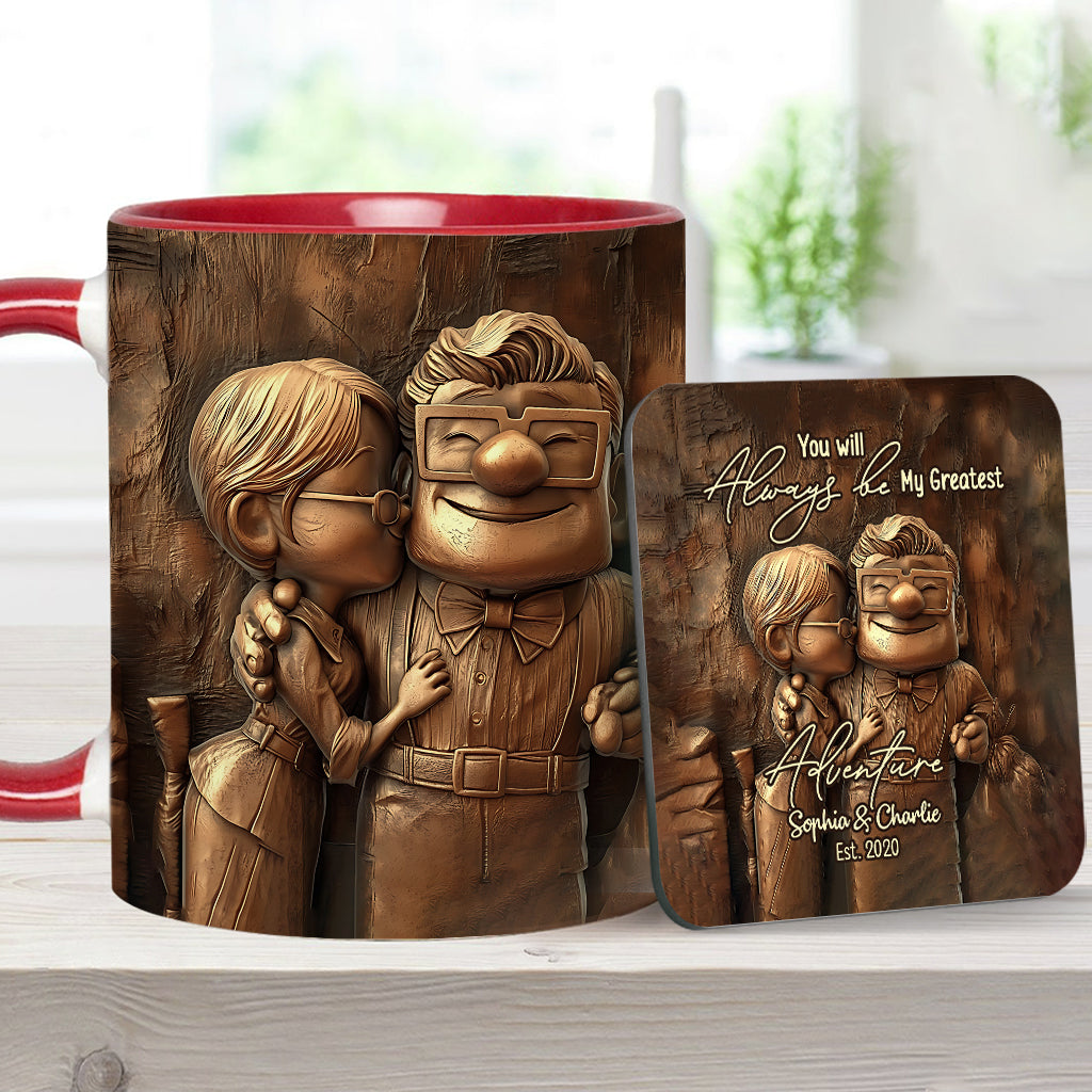 My Greatest Adventure - Personalized Mouse Accent Mug