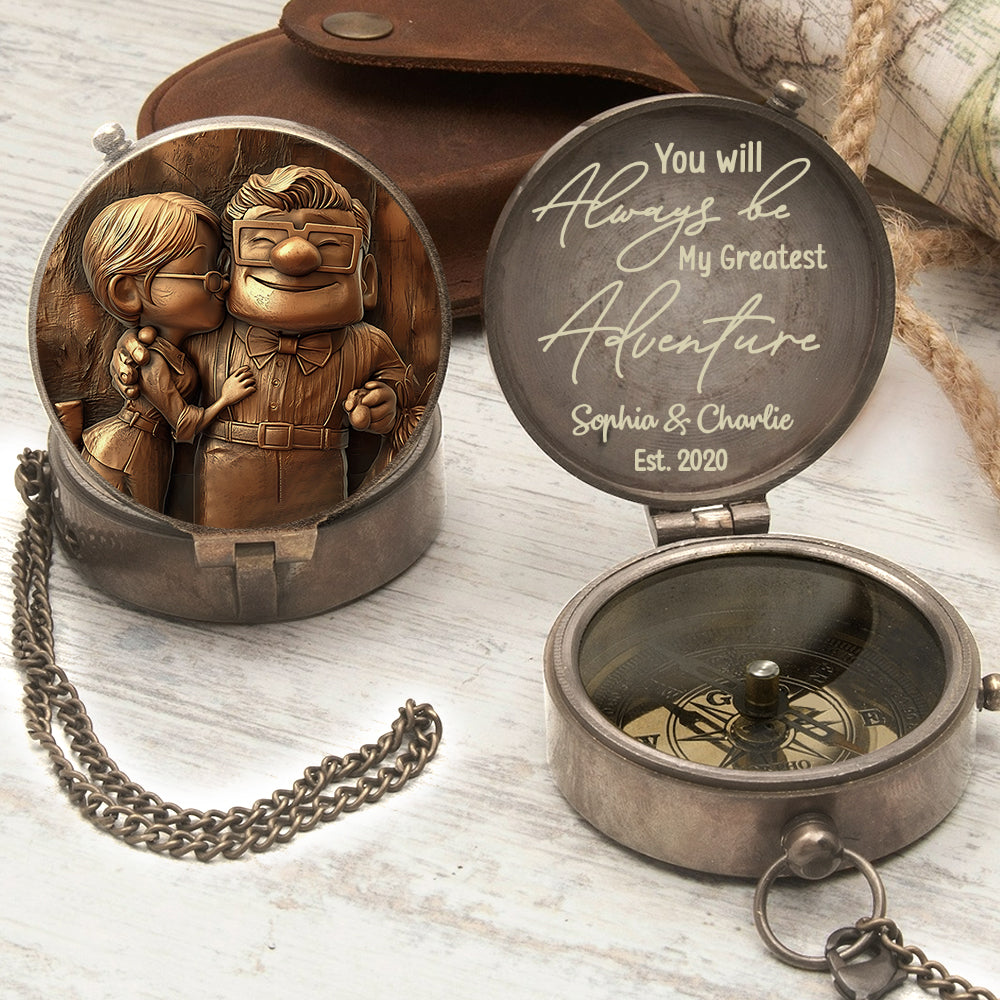 You Are My Greatest Adventure - Personalized Mouse Compass