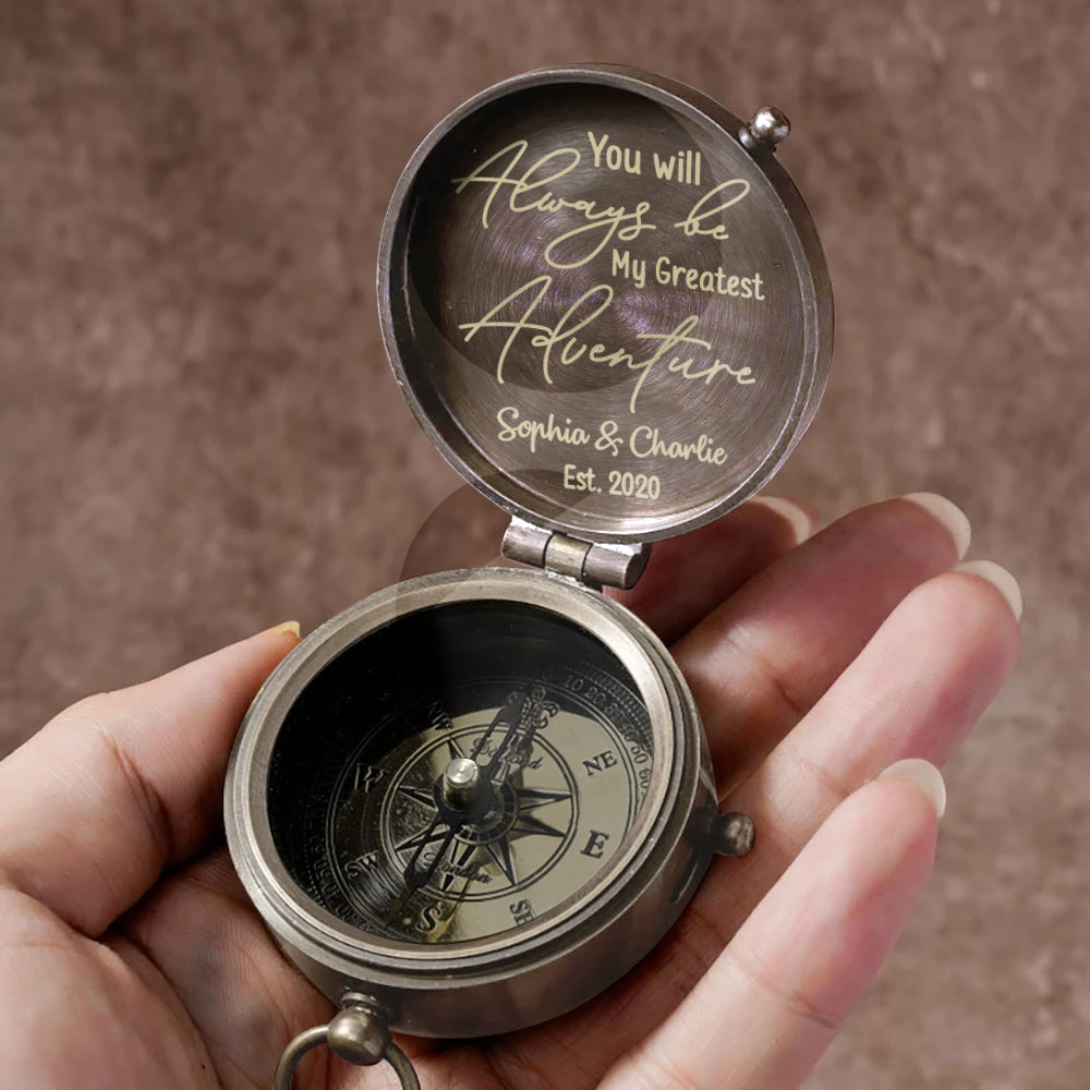 You Are My Greatest Adventure - Personalized Mouse Compass