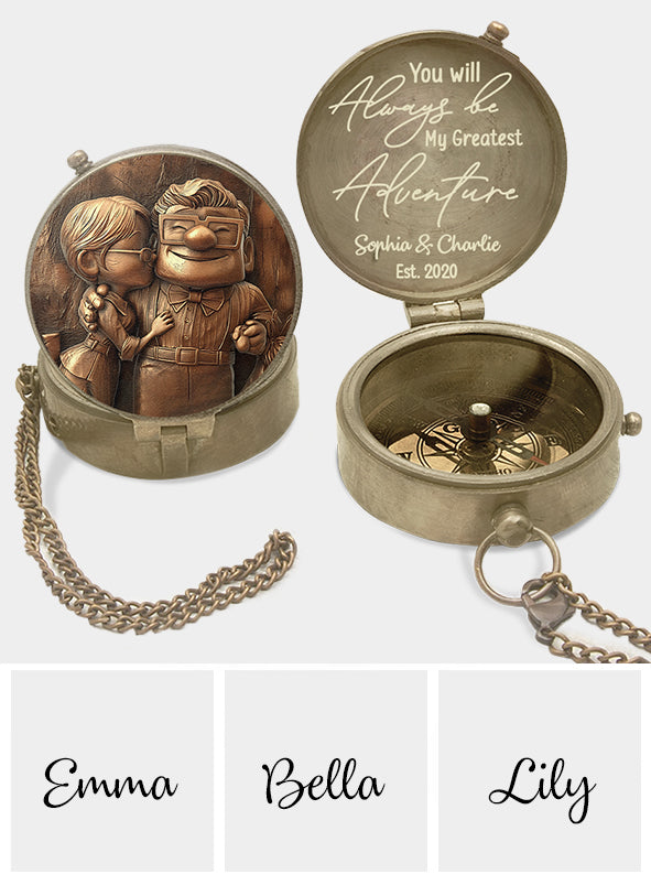 You Are My Greatest Adventure - Personalized Mouse Compass