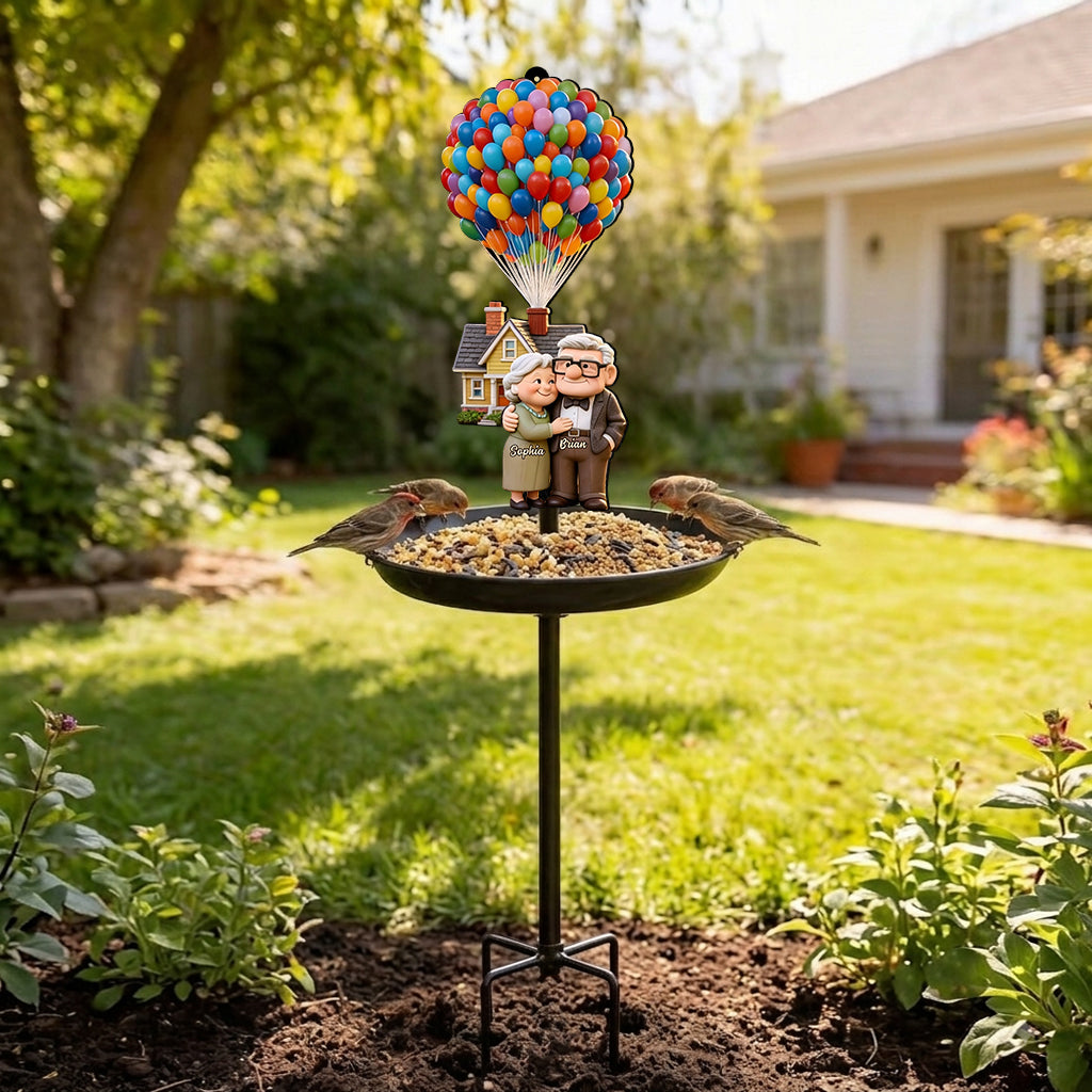 You Are My Greatest Adventure - Personalized Up Movie Couple Bird Feeder/ Bath