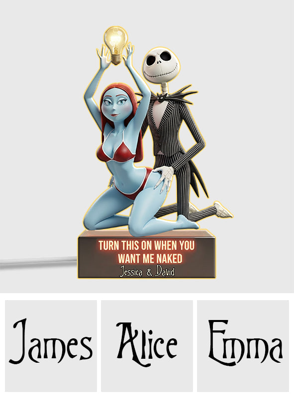 Funny Gift For Couple - Personalized Nightmare Acrylic LED Night Light