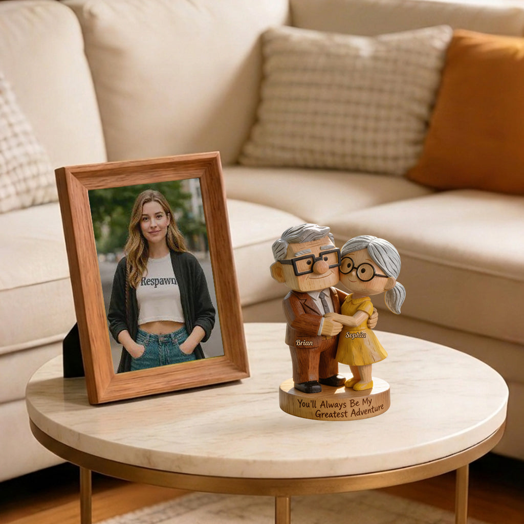 You Are My Greatest Adventure - Personalized Up Movie Couple Premium 3D Figurine