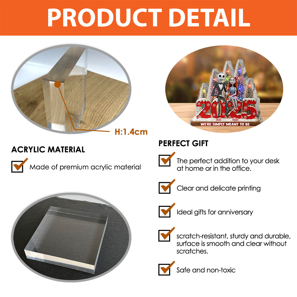 Merry Christmas - Personalized Nightmare Custom Shaped Acrylic Plaque