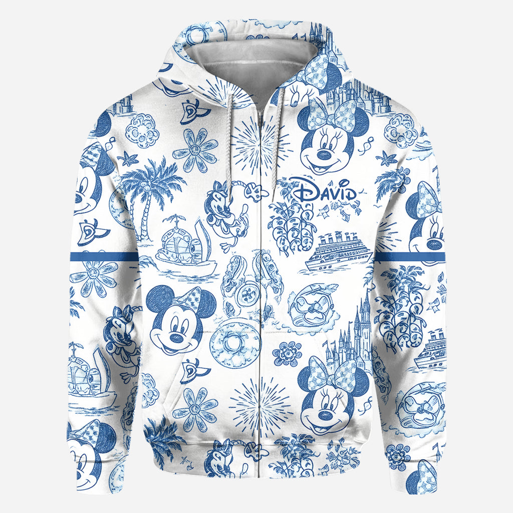 Magical Love Toile De Jouy - Personalized Mouse All Over Shirt