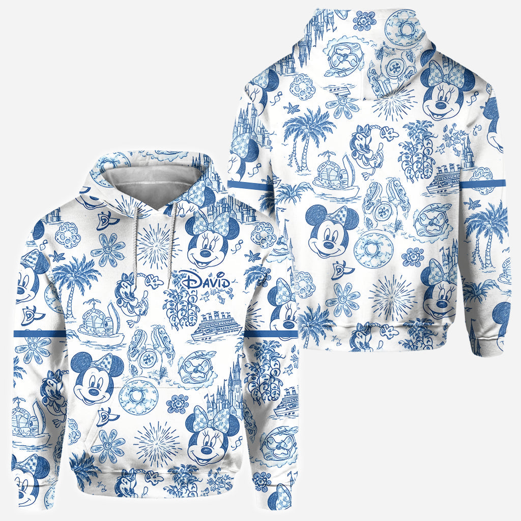 Magical Love Toile De Jouy - Personalized Mouse All Over Shirt