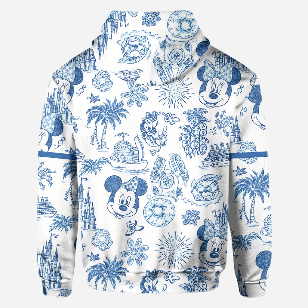 Magical Love Toile De Jouy - Personalized Mouse All Over Shirt