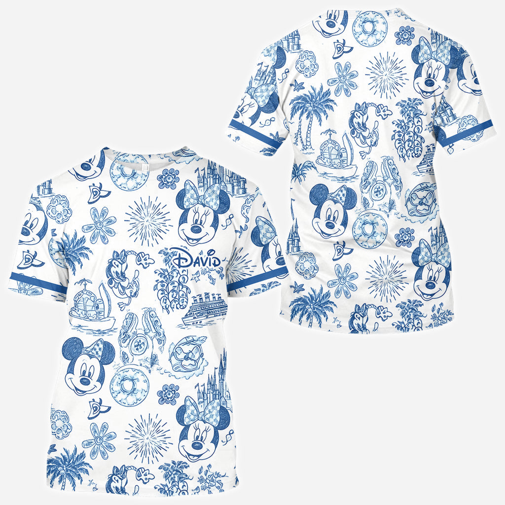 Magical Love Toile De Jouy - Personalized Mouse All Over Shirt