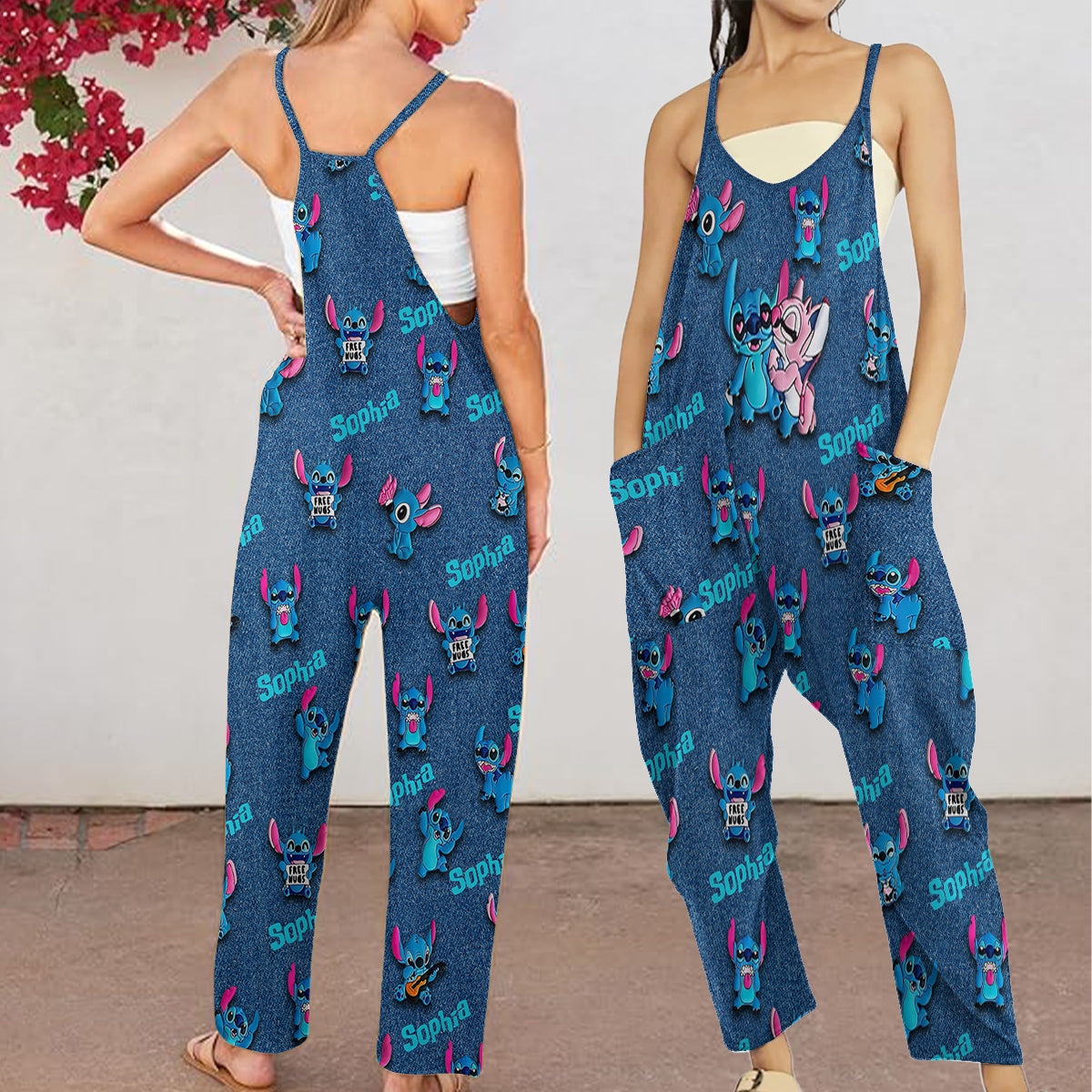 Ohana - Personalized Ohana Loose-Fit Overalls/ Rompers