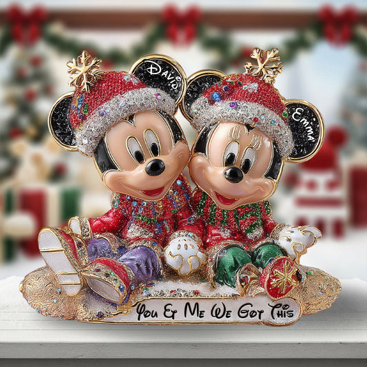 You & Me We Got This - Personalized Mouse Custom Shaped Acrylic Plaque