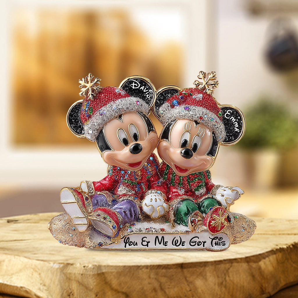 You & Me We Got This - Personalized Mouse Custom Shaped Acrylic Plaque